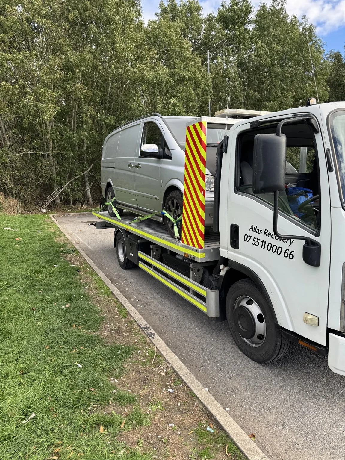 Van recovered by Atlas Recovery